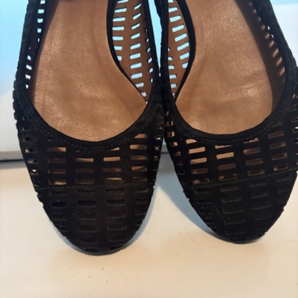 French Sole Woven Ballet Flats - Picture 1 of 4